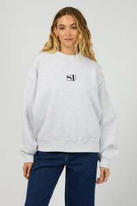 Sale: Silent Theory Silent Luxe Crew Snow Marle