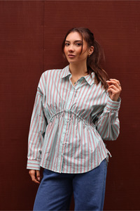 Ayva Amy Shirt Mint Stripe