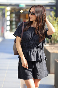 Ayva Eloise Shorts Black