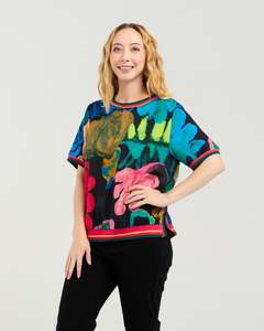 Seduce: Seduce Zoe Top - Midnight Fern