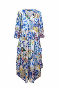 Bittermoon Carly Dress - Mosaic Blue