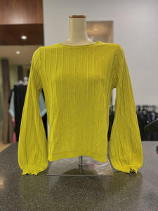 D'Elle Sparkle Knit Jumper - Lime