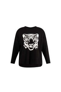Lemon Tree Tiger Top - Black
