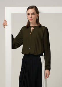 Madly Sweetly Morse Blouse - Khaki