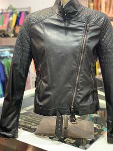 Denny Rose FAUX leather jacket black