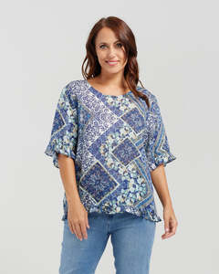 Seduce Dorothy Top - Blue
