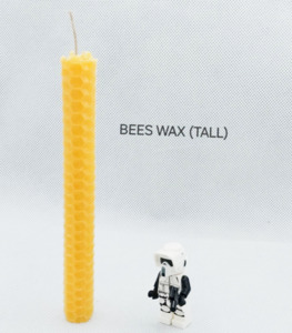 Tall beeswax candle ShipShapeNelson