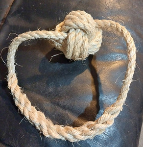 Products: Rope and rawhide dog tug of war toy ShipShapeNelson