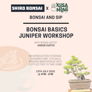 Workshops: Bonsai Basics Juniper Workshop- 19th July