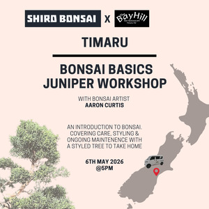 Workshops: Timaru - Bonsai Basics Juniper Workshop- 6th May