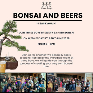 Workshops: Three Boys - Two Part Bonsai Workshop - 3rd & 10th June