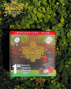 Arnaout Platinum - 1KG Coal - XL Cubes - 26MM