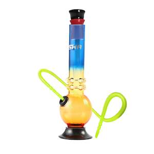 Acrylic Tiny Double Collar Round Base Waterpipe 15cm