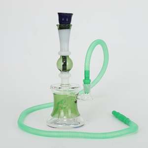 Percolator Waterpipes Xl: Stylish Glass Waterpipe with Percolator 23cm