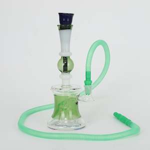 Stylish Glass Waterpipe with Percolator 23cm
