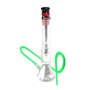 Percolator Waterpipes Xl: Tree Percolator Diamond Beaker Base Glass Waterpipe With Ice Catcher 40cm