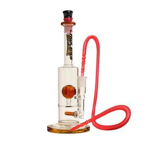 Percolator Waterpipes Xl: Lawless Blaze Glass Waterpipe with Double Percolator 31cm