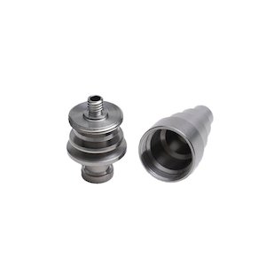 Waterpipe Accessories: Shishaglass Titanium Adapter Nail with Glass T1