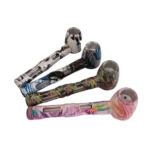 Shishaglass JNMP-11 Metal and Glass Smoking Pipe