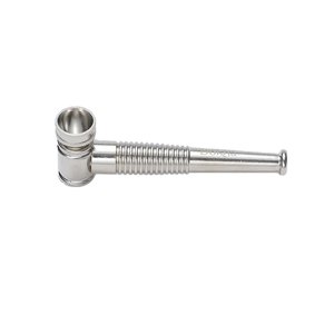 Smoking Pipes Xl: Dokha Electroplated Brass Smoking Pipe 9.4cm