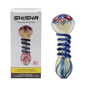 Smoking Pipes: Dokha Ring Glass Smoking Pipe 11cm