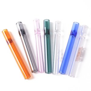 Shisha Glass Transparent Tube Straw Glass Hookah Hitter Pipe