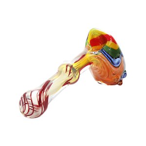 Coloured Glass Sherlock Smoking Pipe 11cm
