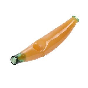 Dokha Glass Banana Shape Smoking Pipe 13cm