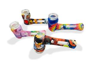 Dokha Colour Silicone Glass Pipe 9.5cm