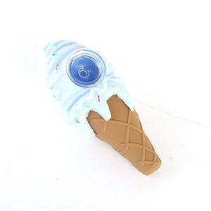 Silicone Smoking Pipes: Silicone Ice Cream Spoon Smoking Pipe 12cm