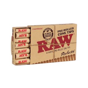 Raw Pre Rolled Cone Tips Perfecto