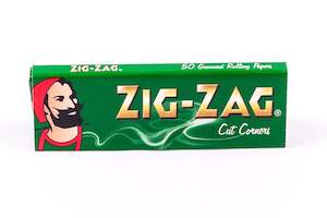 Rolling Papers: Zig-Zag Green Cut Corners