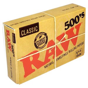 RAW Classic 500 Series 1 1/4 Rolling Paper
