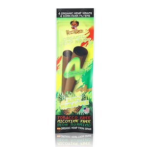 Blunt Hemps Wraps: Honey Puff Organic Hemp Wrap -Juicy Pineapple (4pk)