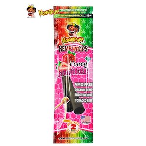 Honey Puff Flavoured Hemp Wrap - Honey Strawberry (2pk)