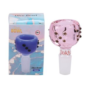 Waterpipe Bowls Joiners Xl: Dokha Glass Dice Dropcone 14mm