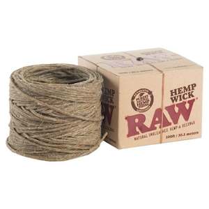 Filter Tips And Hemp Wick: RAW Hemp Wick Ball 100ft