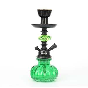 German Hookah Xl: Shisha Glass Flower Hookah 1xHose 22cm