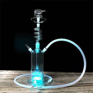 Twirl Glass Rotating Spiral Hookah 47cm