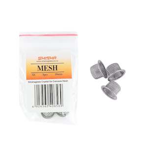 Mesh Crystal Stainless Steel Concave 10mm 3pcs