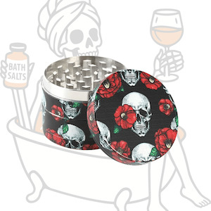 Metal Grinders: NBT Aluminum Skull Flower Grinder 50mm 4xParts