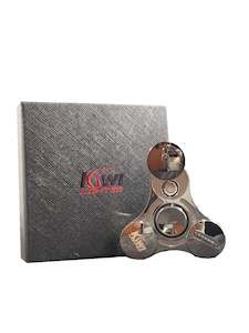 Electric Lighters: Black Hand Fidget Spinner Stainless Steel Metal Electric Lighter by Kiwi Lighter