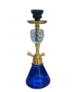Shisha Glass SS9 Hookah 1x Hose 34cm