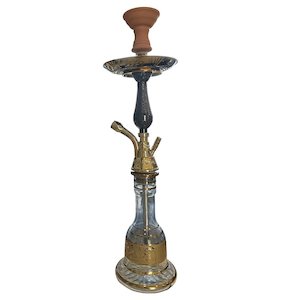 Shisha Glass SS4 Hookah 1x Hose 63cm