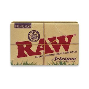 Rolling Papers With Tips: RAW Organic Artesano 1 1/4 Paper + Tip