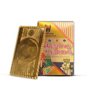 Party Supplies: Canistro Deluxe Gold Foil Playing Cards