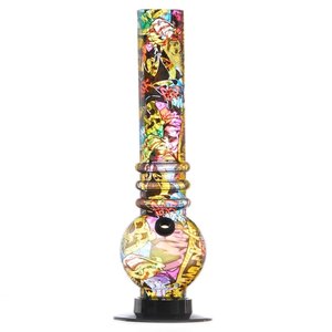 Acrylic Waterpipes: Shisha Glass Plastic Mixed Color M4 Hookah Vase 30cm