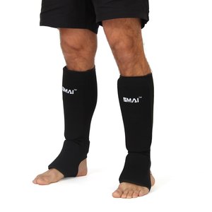 Protective: Shinguard with instep protection – elastic