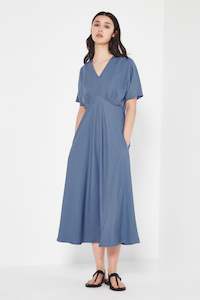 SS24-25: The Amalfi Dress in Mid Blue