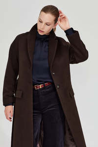 All: The Esther Coat in Chocolate